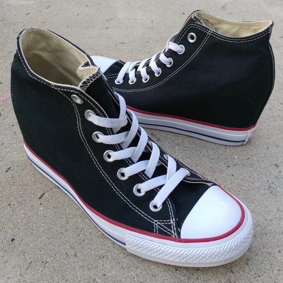 converse high top wedges